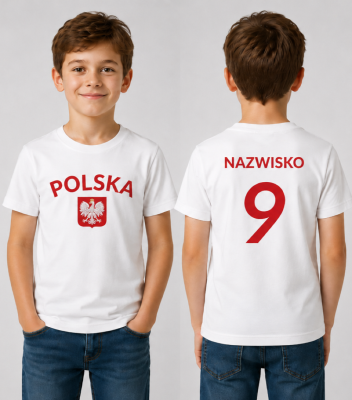 Koszulka Dziecięca Polska Kibica