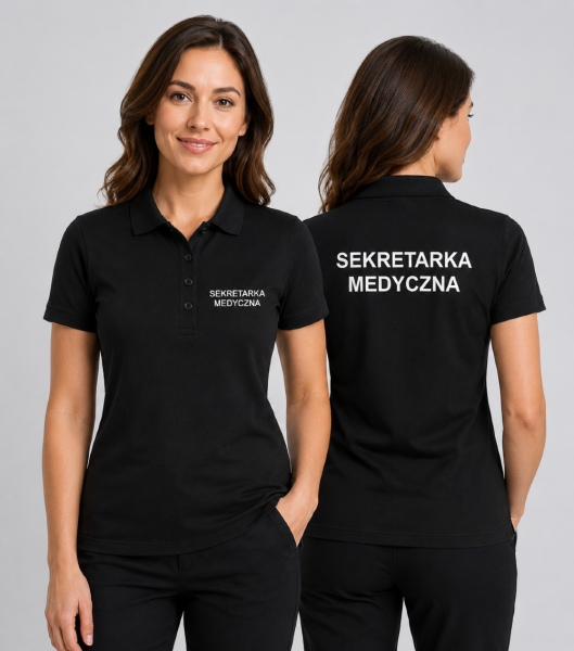 Koszulka Polo Sekretarka Medyczna 180g - Single J.