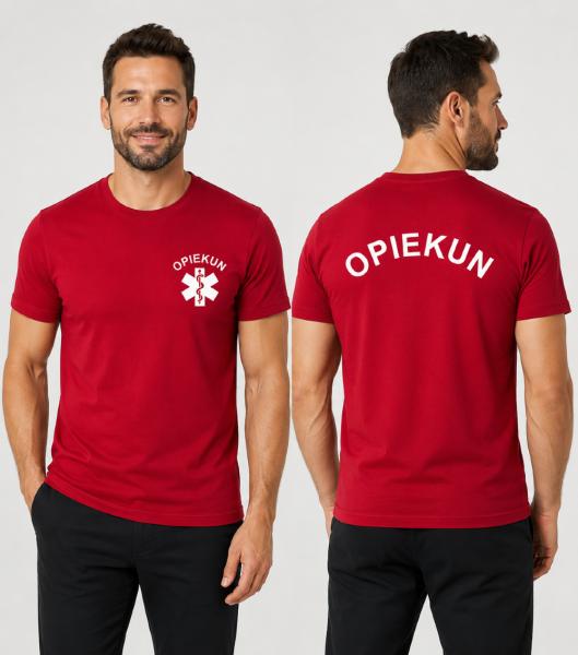 Koszulka Męska Medyczna Opiekun