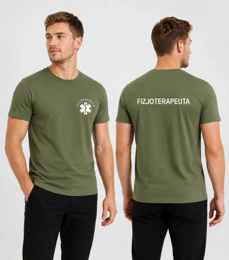 Koszulka Męska Medyczna Fizjoterapeuta