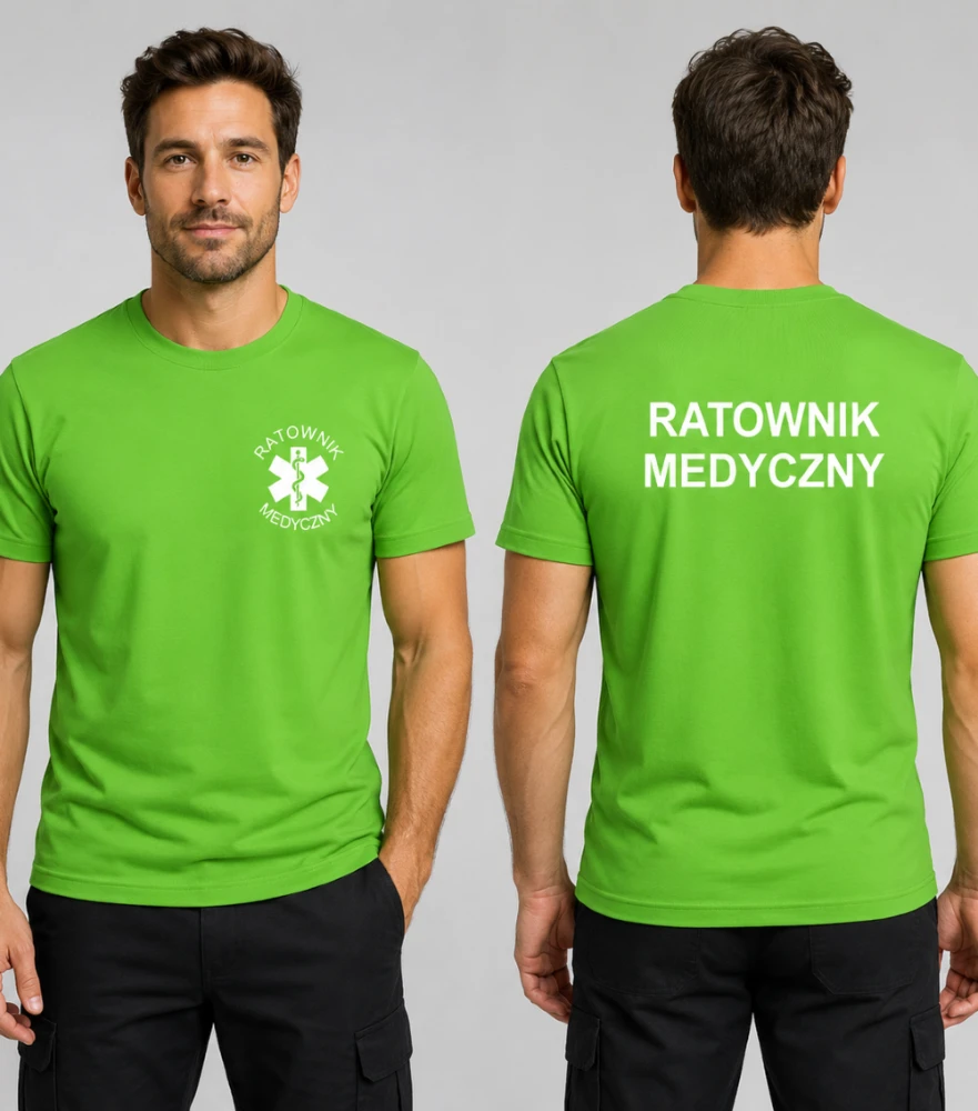 Koszulka Męska Medyczna Ratownik Medyczny