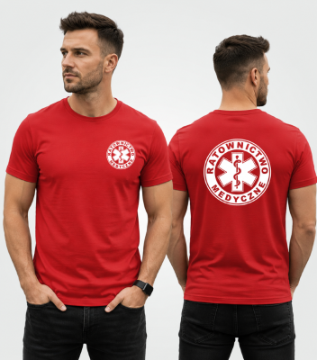 Koszulka Męska Ratownictwo Medyczne 160g - Basic