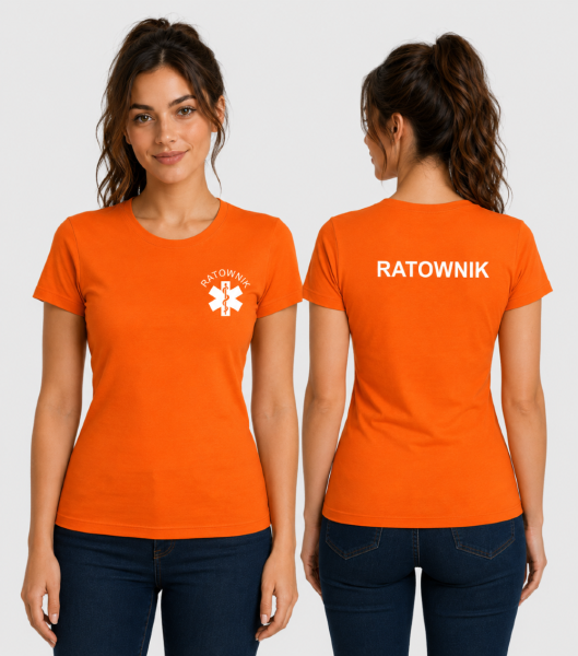 Koszulka Damska Ratownik 160g - Basic