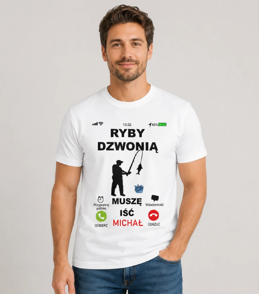 Koszulka Ryby Dzwonią Muszę Iść