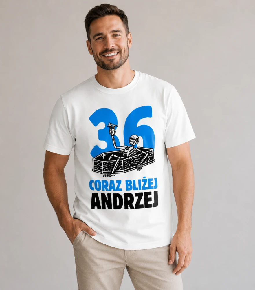 Koszulka Męska Na Urodziny Coraz Bliżej