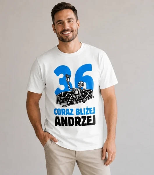Koszulka Męska Na Urodziny Coraz Bliżej