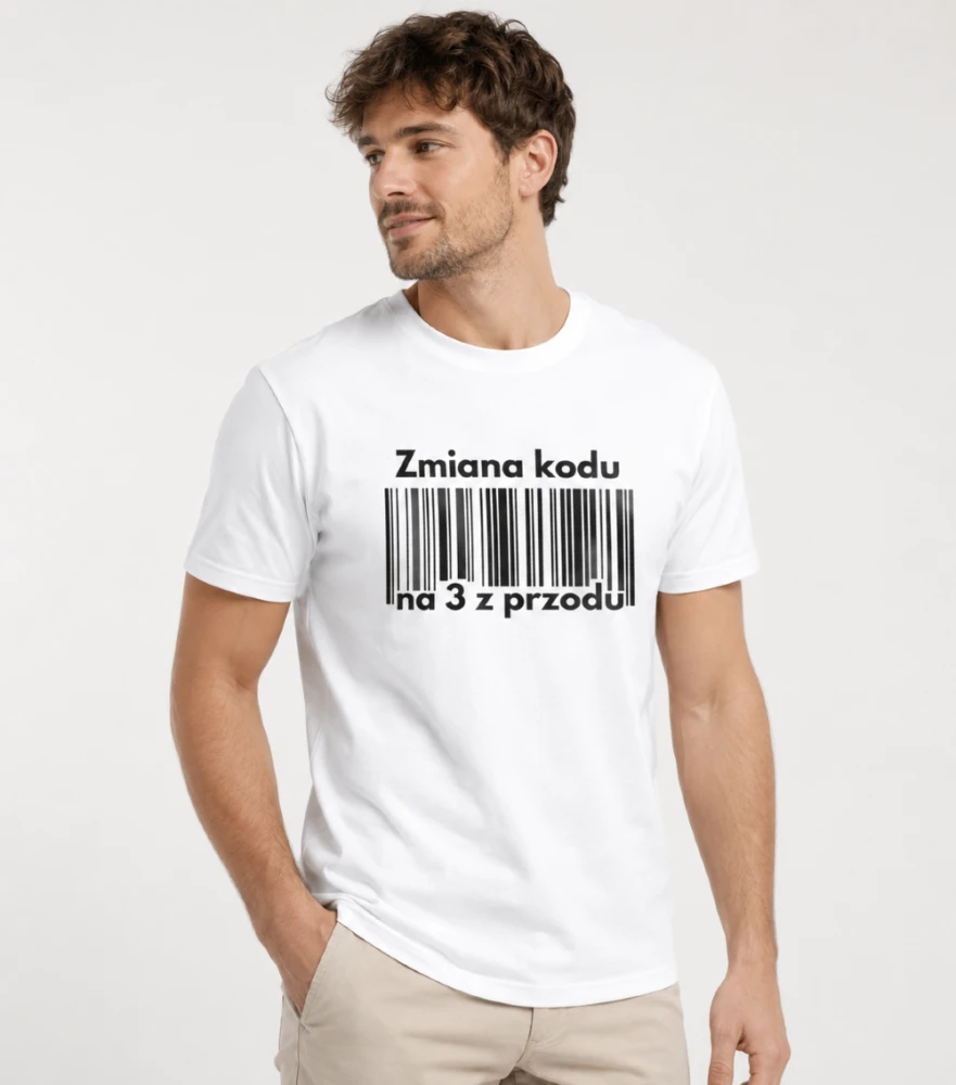 Koszulka Męska Zmiana Kodu Na 3 Z Przodu
