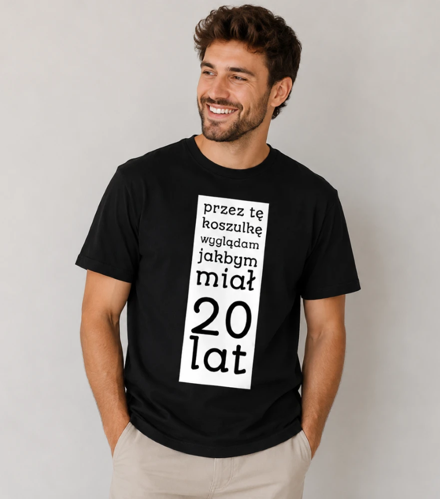 Koszulka Męska T-Shirt Urodzinowa Na Prezent