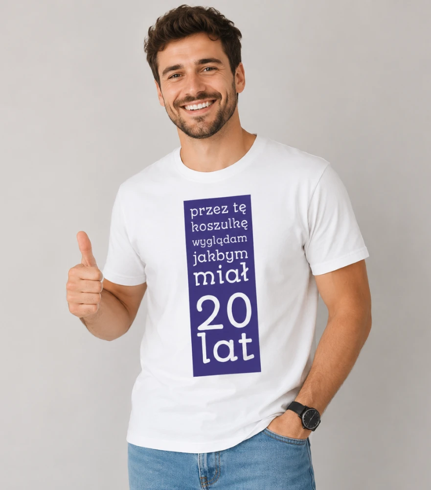 Koszulka Męska T-Shirt Urodzinowa Na Prezent