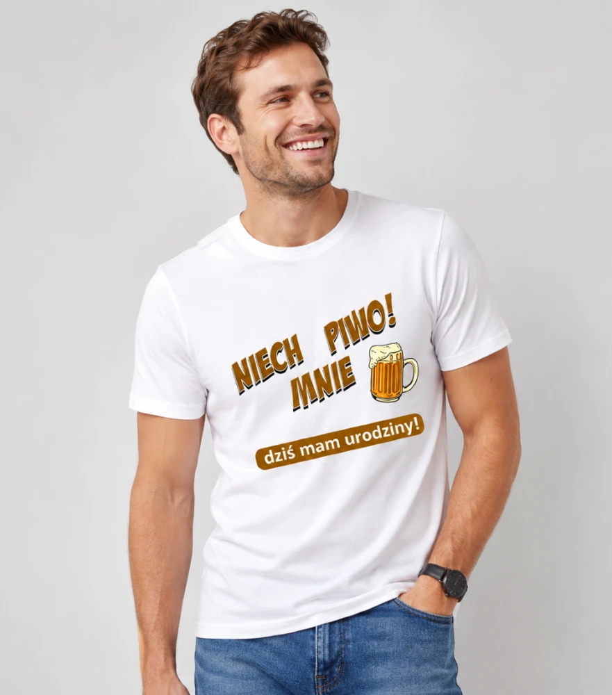 Koszulka Męska T-Shirt Urodzinowa Na Prezent