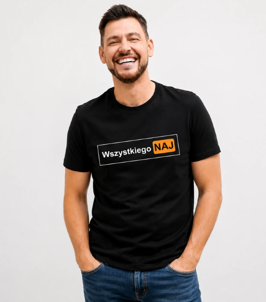 Koszulka Męska T-Shirt Urodzinowa Na Prezent Wszystkiego Naj