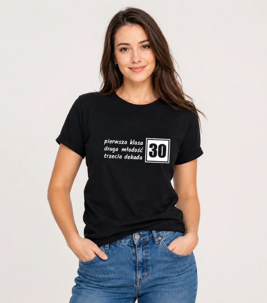 Koszulka Damska T-Shirt Urodzinowa Na Prezent