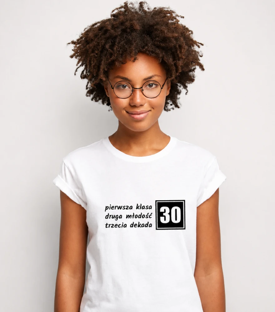 Koszulka Damska T-Shirt Urodzinowa Na Prezent