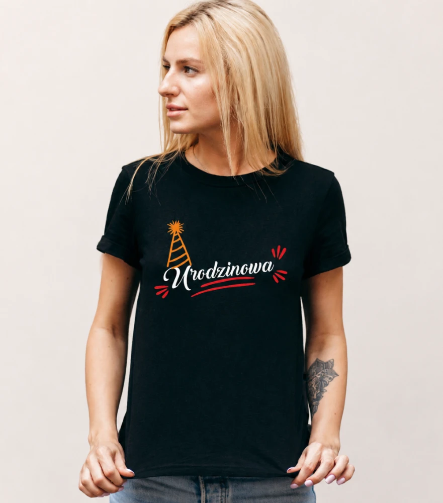 Koszulka Damska T-Shirt Urodzinowa Na Prezent