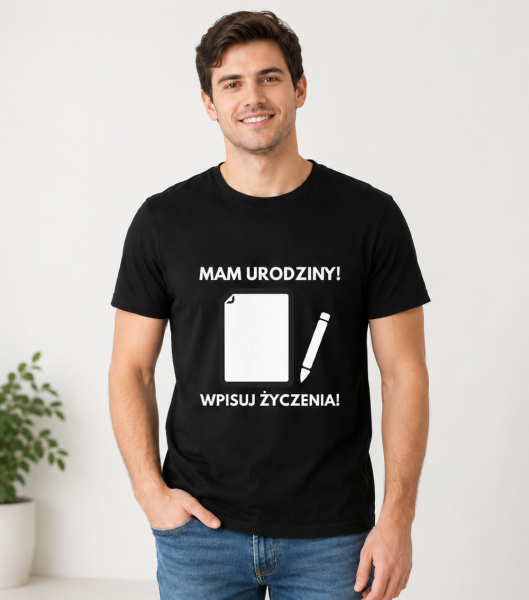 Koszulka Męska T-Shirt Urodzinowa Na Prezent