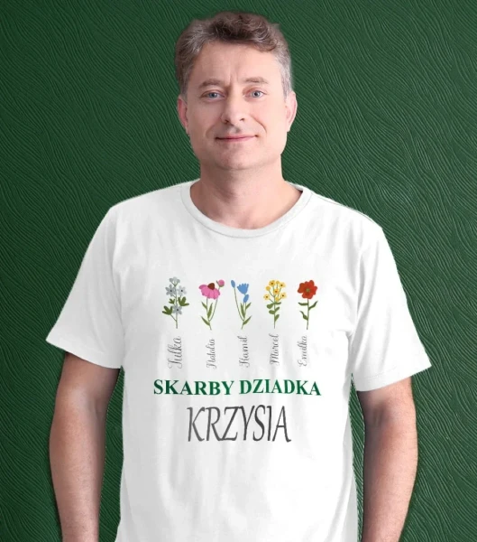 Koszulka Dla Dziadka Z Imionami