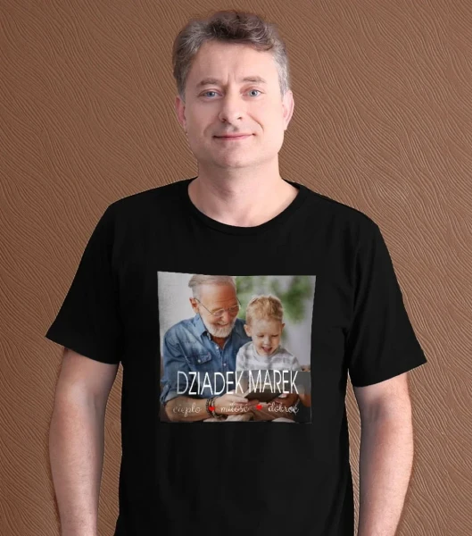 Koszulka Dla Dziadka  Ze Zdjęciem I Imieniem