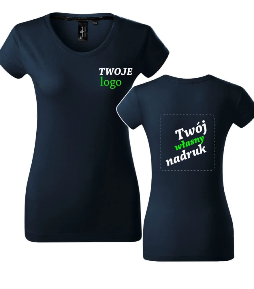 Koszulka Damska T-shirt z Własnym Nadrukiem 160g - Exclusive
