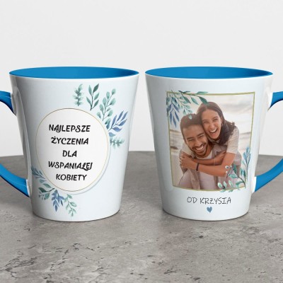 Kubek Latte Na Dzień Kobiet Ze Zdjęciem i Imieniem