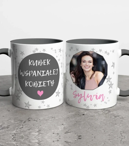 Kubek Na Dzień Kobiet Ze Zdjęciem i Imieniem – miniatura 1000 × 1134