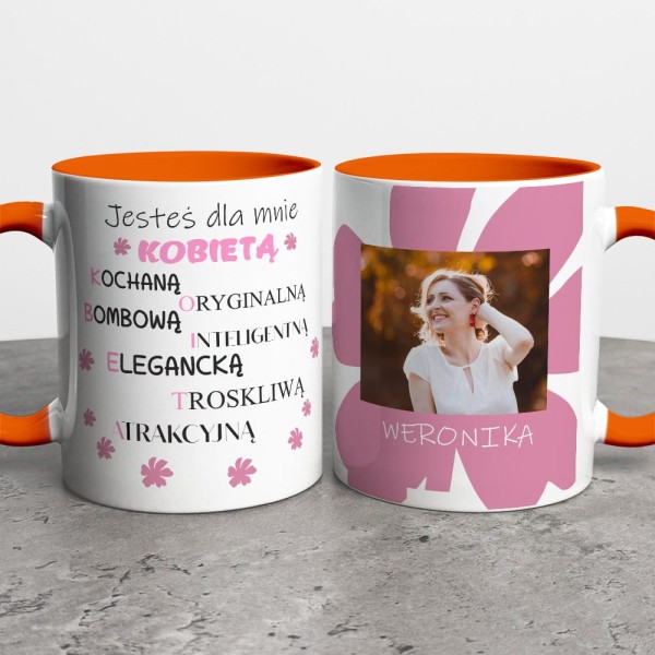 Kubek Na Dzień Kobiet Ze Zdjęciem i Imieniem