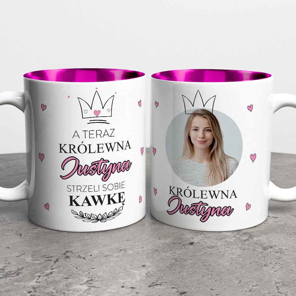 Kubek Na Dzień Kobiet Z Imieniem i Zdjęciem