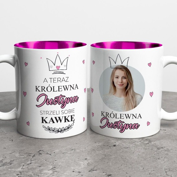 Kubek Na Dzień Kobiet Z Imieniem i Zdjęciem