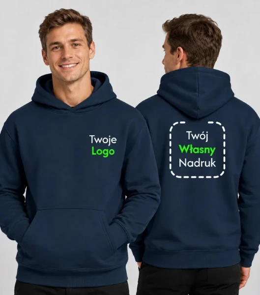 Bluza Unisex z Własnym Nadrukiem 400g - Vibe Hoodie