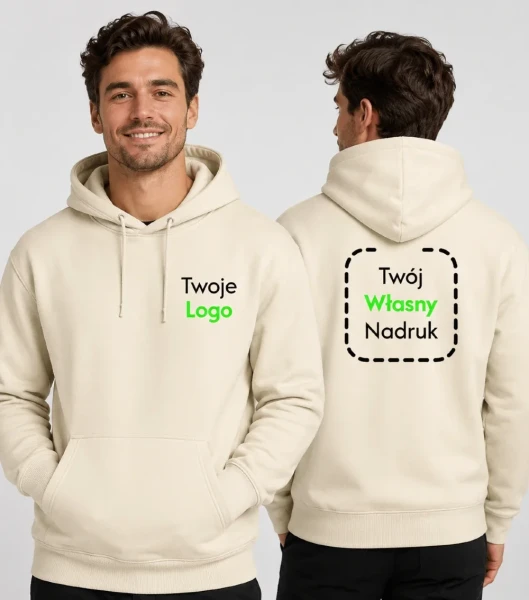 Bluza Unisex z Własnym Nadrukiem 280g - Cloud