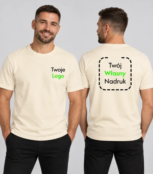 Koszulka Unisex T-shirt z Własnym Nadrukiem 220g - Vibe
