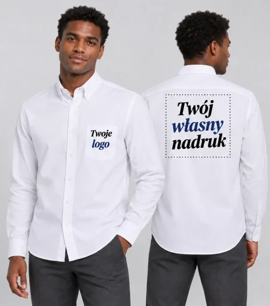 Koszula Męska z Własnym Nadrukiem 115g - JHK Oxford Man