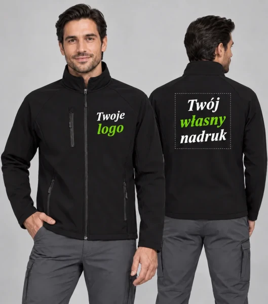 Kurtka Męska Softshell z Własnym Nadrukiem 300g - JHK Softshell Man