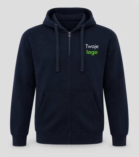 JHK Zip Hood - granatowy - Twoje logo