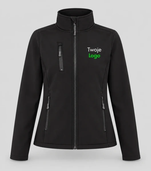 JHK Softshell Lady - czarny - Twoje logo