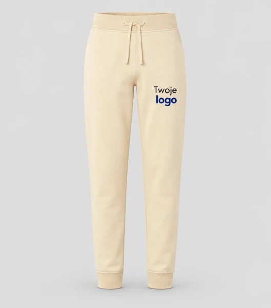JHK Cuff Sweat Pants - butter cream - Twoje logo
