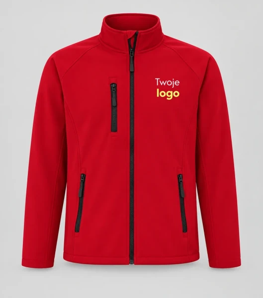JHK Softshell Man - czerwony - Twoje logo