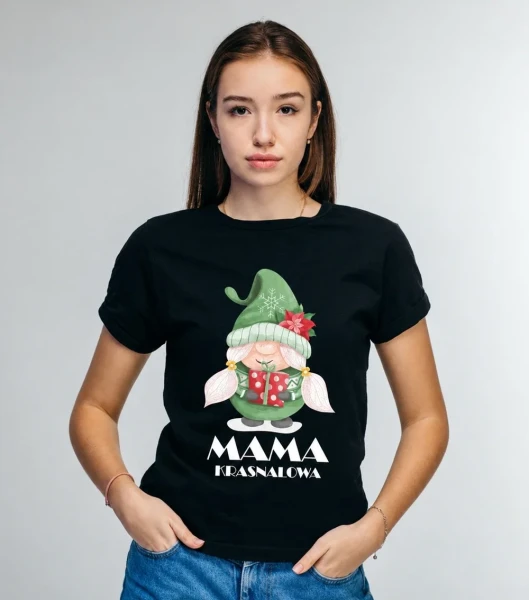 Koszulka Damska T-Shirt Mama Krasnalowa