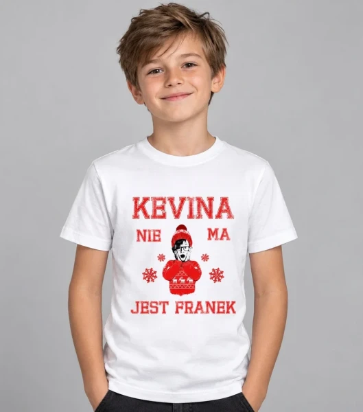 Koszulka Dziecięca Świąteczna Kevina Nie Ma na dziecku