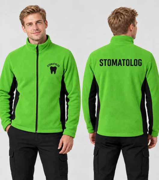 Polar Męski Stomatolog 220g - Frosty – green apple – na modelu, przód i tył