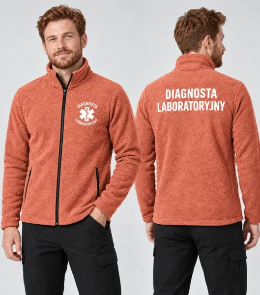 Polar Męski Diagnosta laboratoryjny 300g - Factor – sunset melanż – na modelu, przód i tył