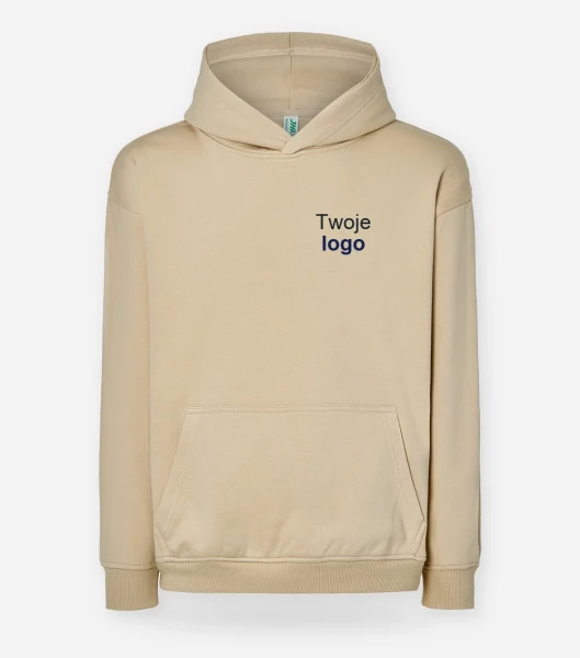 JHK SWKNGOVER — butter cream — przód, logo na lewej piersi