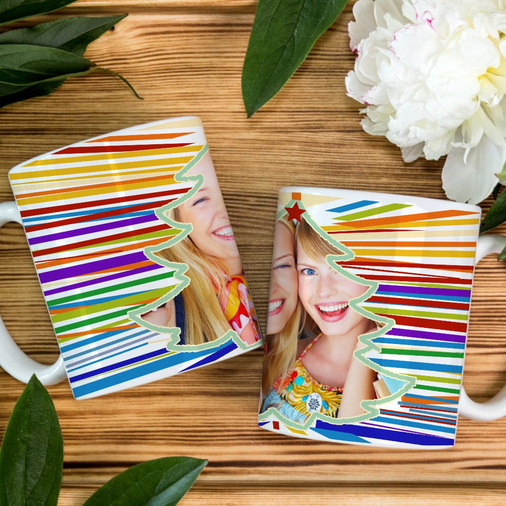 świąteczny kubek ze zdjęciem