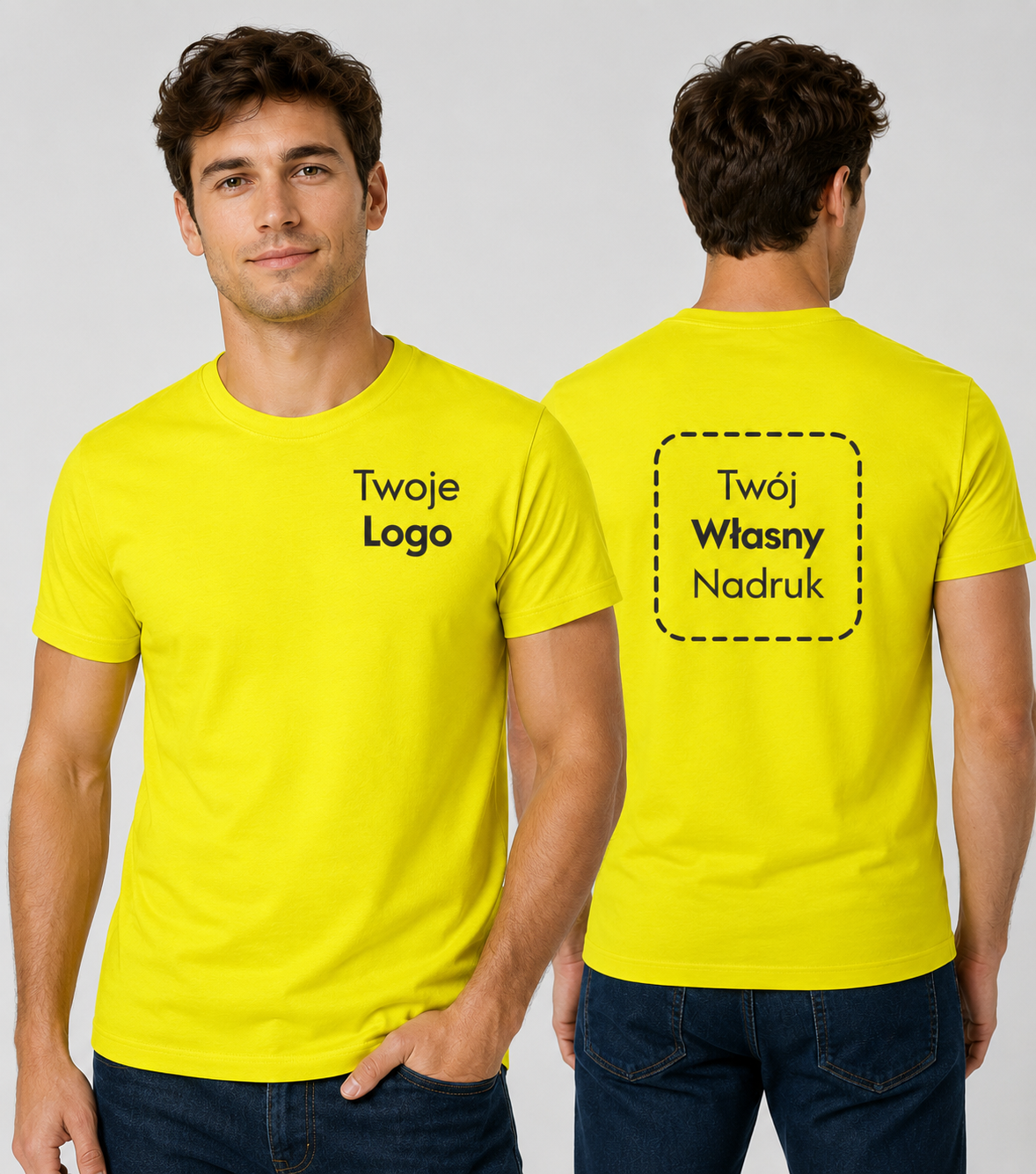 Koszulka Męska T-shirt z Własnym Nadrukiem 160g - Origin