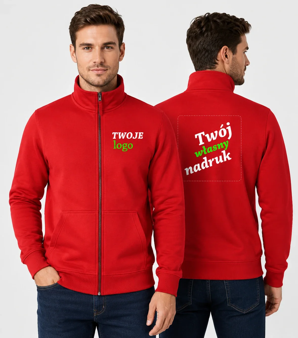 Bluza Męska z Własnym Nadrukiem 300g - Adventure