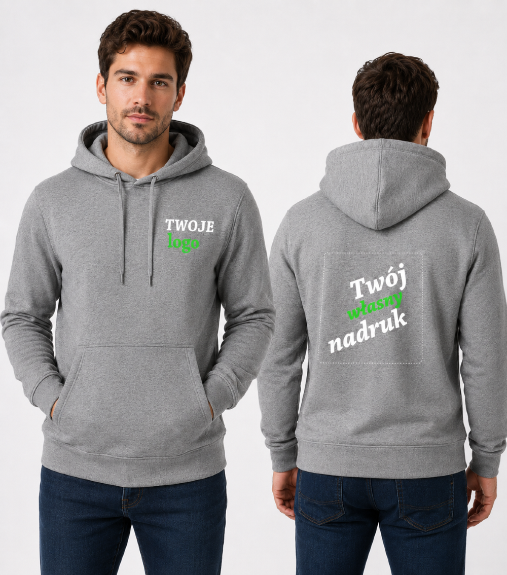Bluza Męska z Kapturem z Własnym Nadrukiem 300g – Cape