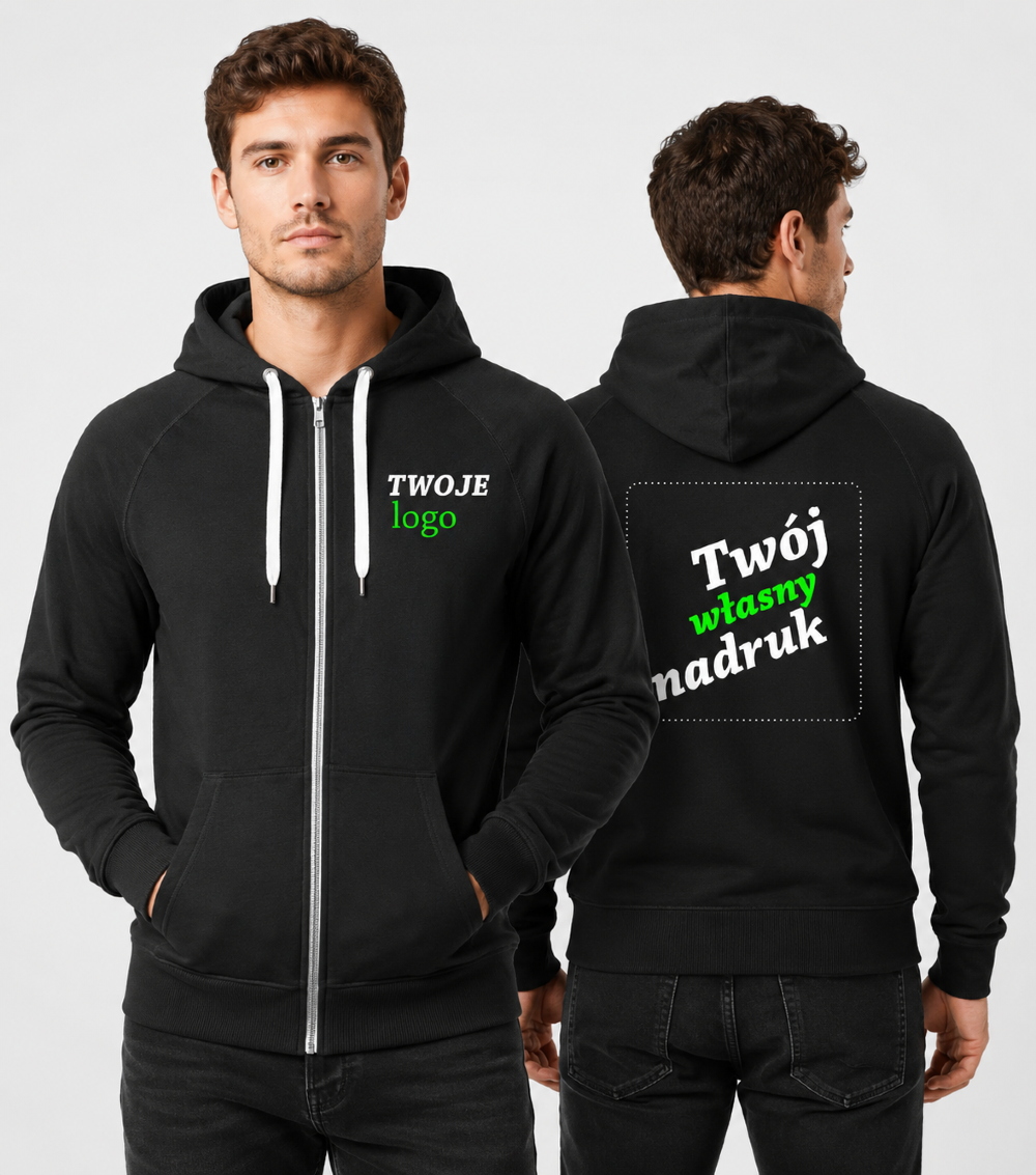 Bluza Męska z Kapturem z Własnym Nadrukiem 300g – Voyage